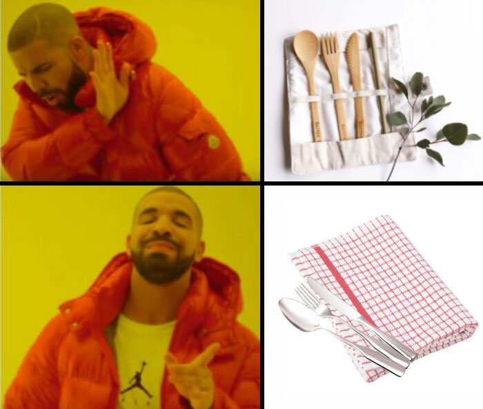 Psa: Don’t Buy “Zero Waste” Cutlery Sets. Just Use Cutlery From Home Or Buy Some Second-Hand, And Wrap Them In A Tea Towel Or Cloth Napkin. You Can Even Sew Your Own If You Like!