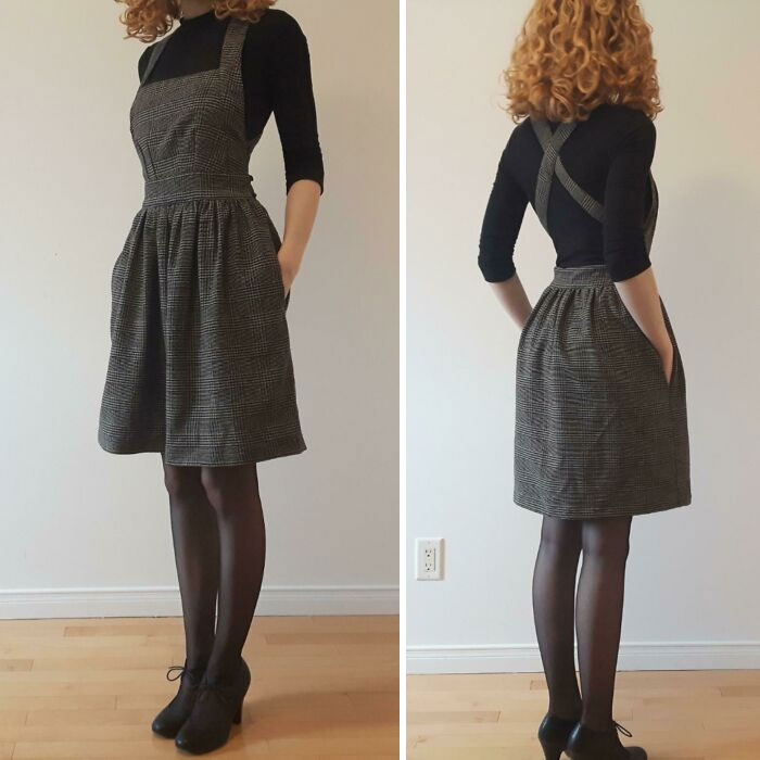 Sewcial Isolation Project I Made Back In March! (Apron Dress By Fabrics-Store (Free))