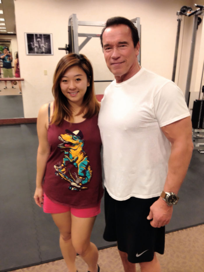 Met [Arnold Schwarzenegger] At The Gym. Gave Me Props For Being Female And Doing Frontal Raises
