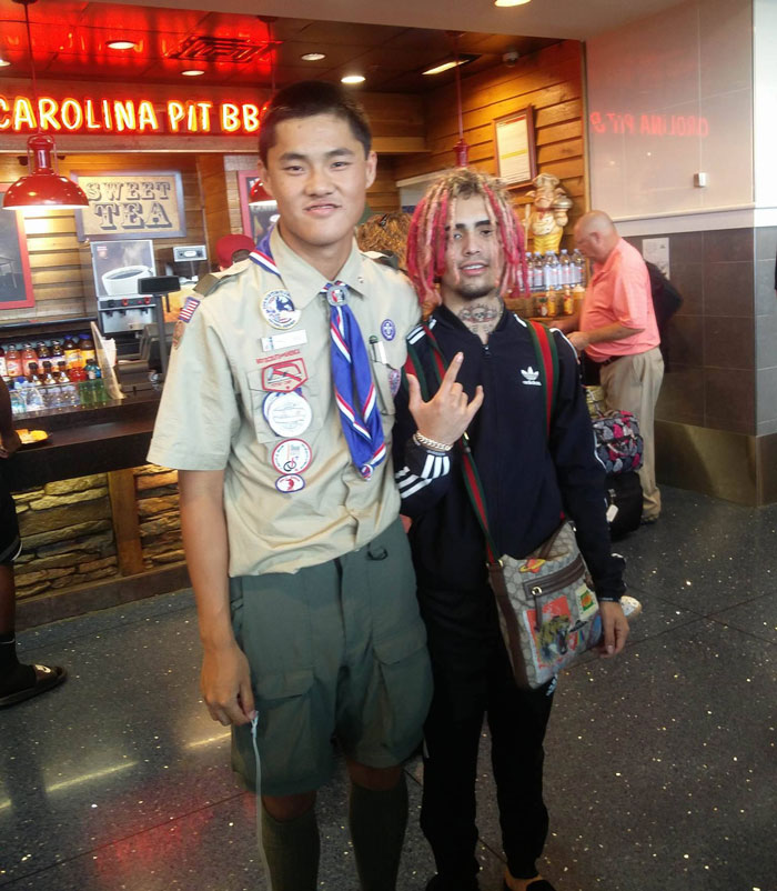 On My Way To A Boy Scout Camp I Met Lil Pump He Was High As F@#k And Thought I Was In The Military