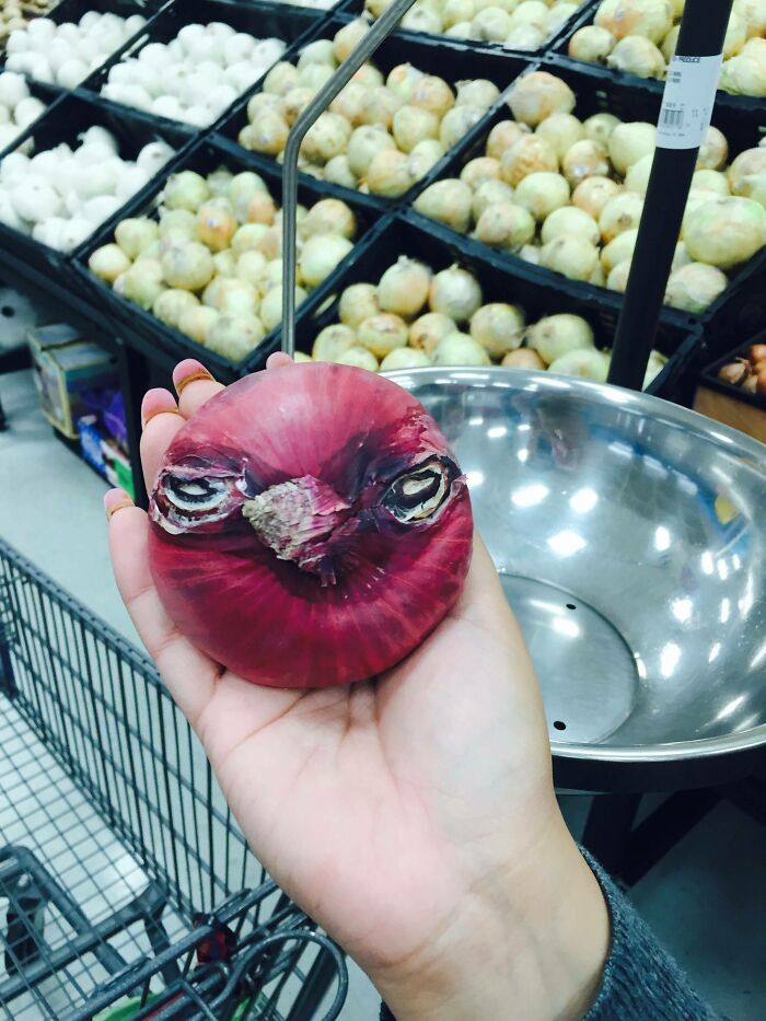 Esta cebolla parece un Angry Bird