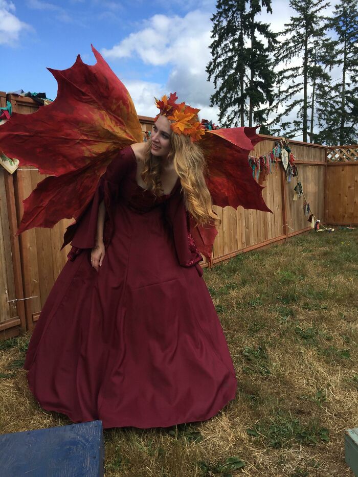 I Made A Maple Leaf Fairy Costume For Renn Faire (B4571)