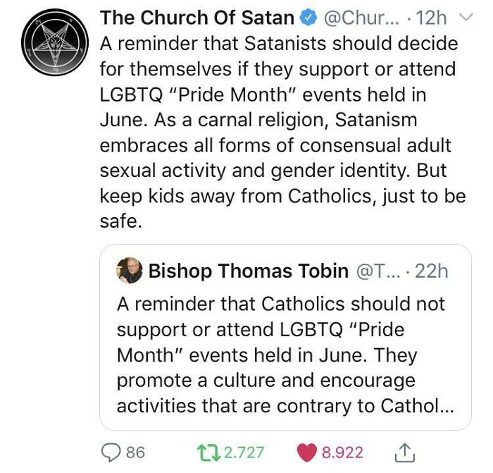Satan Says Gay Rights.