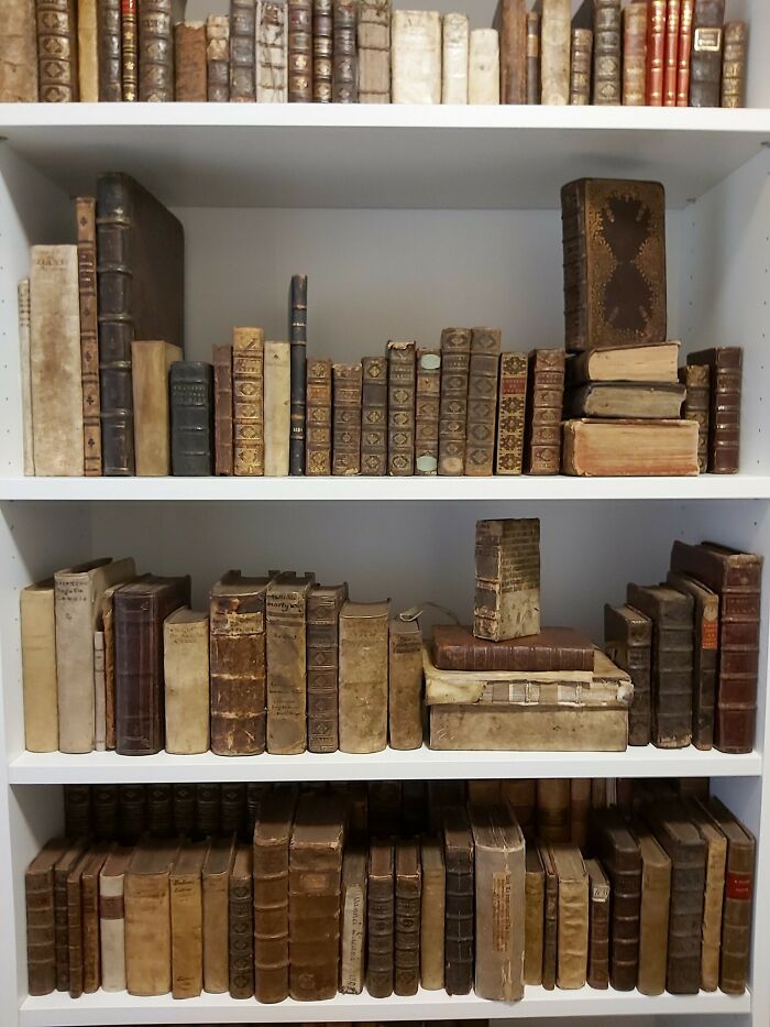Busy Month This Year, But Not Too Busy To Share A Bookcase Of Recent Arrivals I Finished Collating For Fall! Dates Range From 1518-1714.