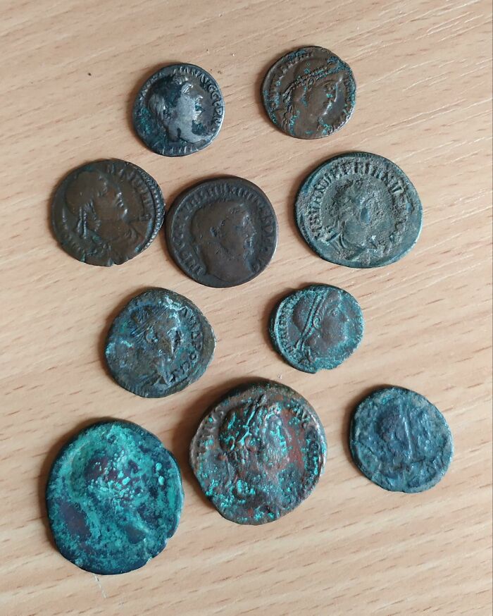 Some Roman Coins My Mom Found When She Was A Child