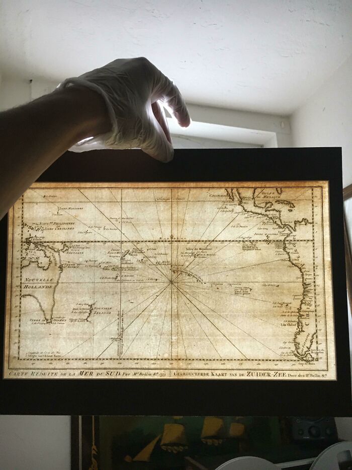 French Map Of The Pacific. 1750
