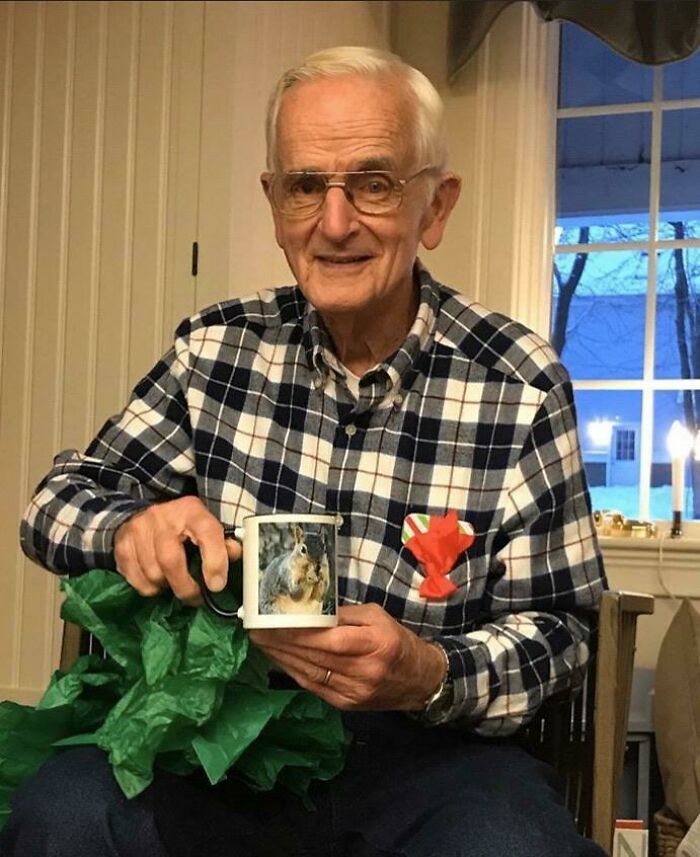 My Papa Passed Away This Week Before His Time. He Loved Birds And Fought Valiantly To Keep Squirrels Away From His Bird Feeders. We Bought Him So Many Squirrel-Covered Things As A Joke, You’d Think He Secretly Loved Them. I Miss You Papa, Rest Easy