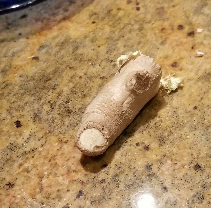 Piece Of Ginger Looks Like A Disembodied Finger