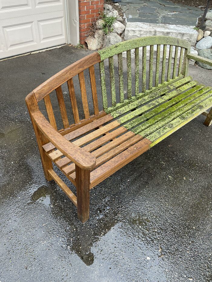 Power Washing, Sanding, And Oil This Weekend On 20-Year-Old Teak