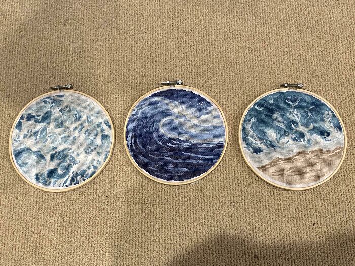 I Completed My Ocean Triptych Today!