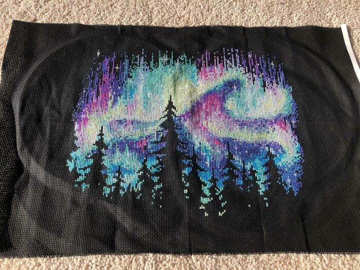 I Have Finally Finished My Most Frustrating Piece To Date! The Northern Lights