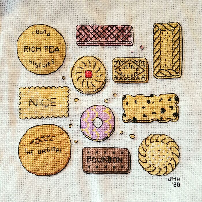It's Full Of Mistakes, The Back Is A Mess And I May Have Cried Twice, But I'm So Happy With My First Cross Stitch