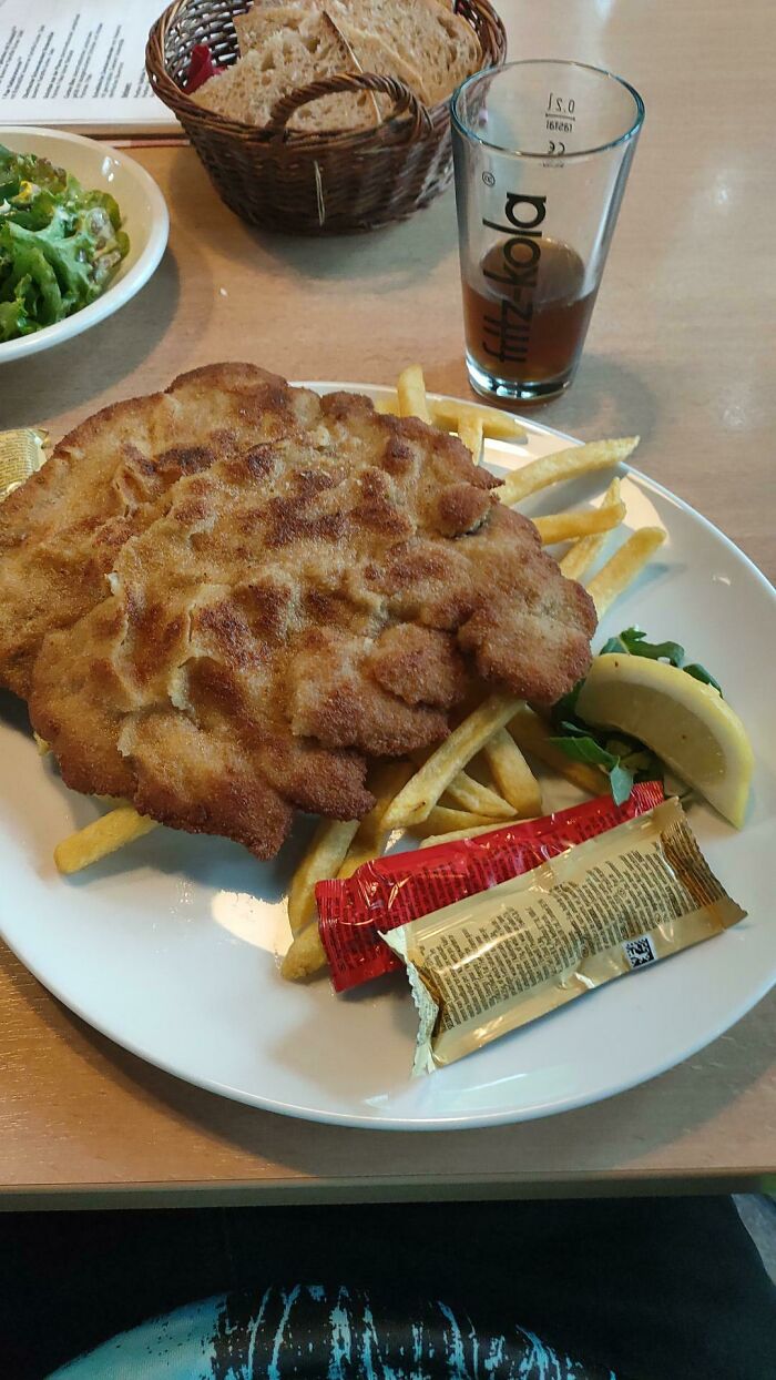 I Ate An Absolute Unit Of A German Schnitzel
