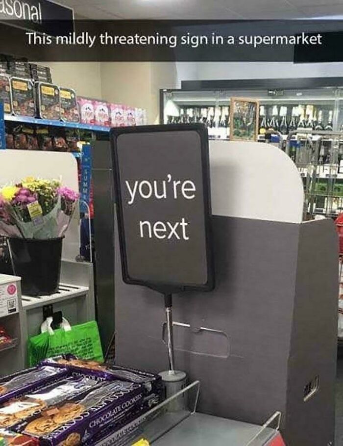 Accidental Threat In A Supermarket