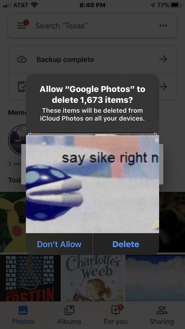 My Photos Really Don’t Want To Be Deleted