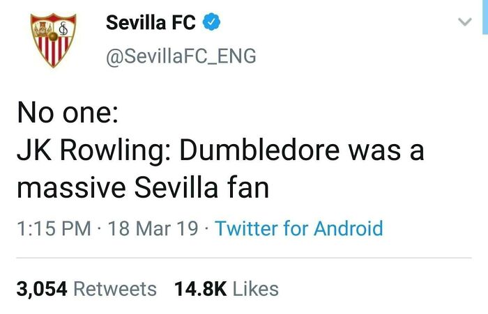 Sevilla Fc Tries To Burn Jk Rowling