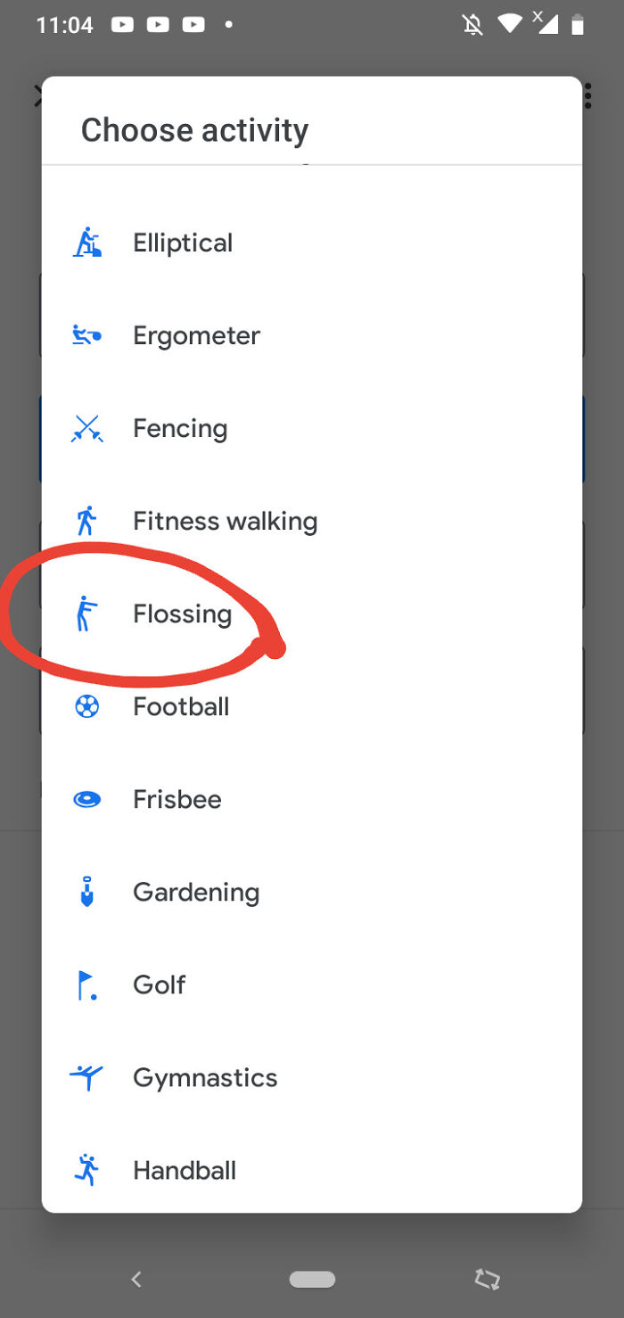 Google Fitness Considers Flossing As Sport