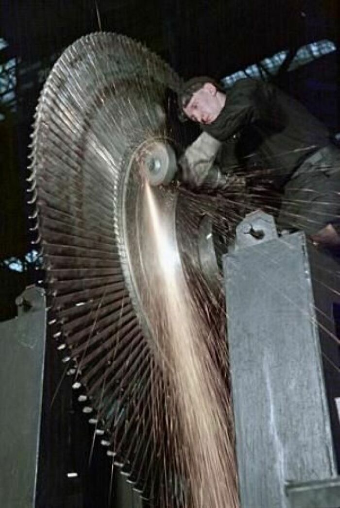 Working On A Steam Turbine At The Stalin Metal Works In Leningrad 1951