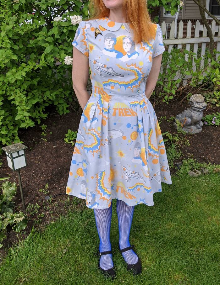 Another Dress I Made From A Vintage Bedsheet I Found At The Bins, Aka Treasure Trove