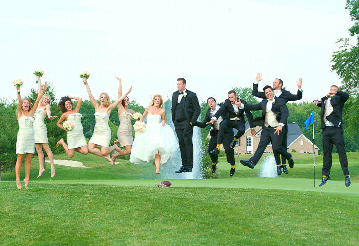Decided To Levitate At My Wedding Last Month. No Photoshop Used