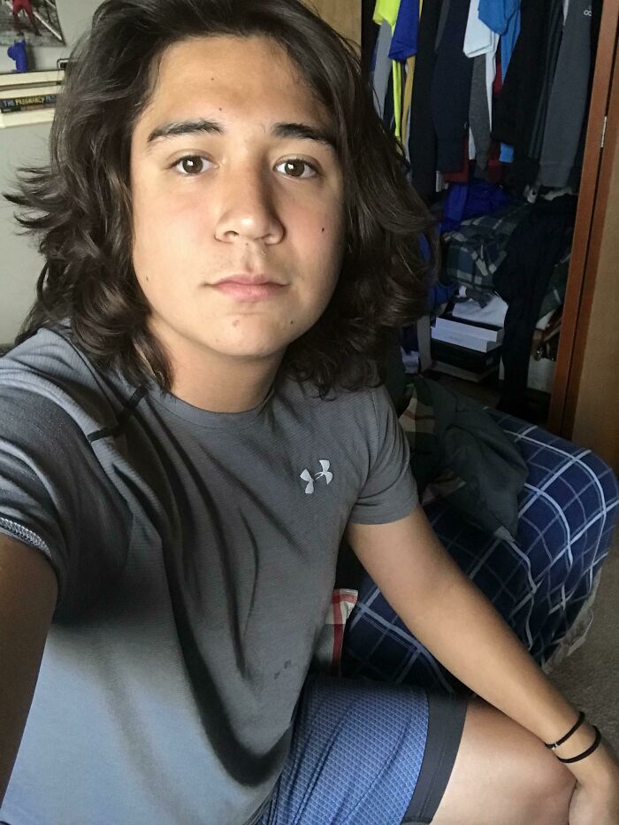 Adopted. Birth Father Is Native American. Finally Convinced My Parents To Let Me Grow It Out. 1 Year In And I Plan To Keep Going