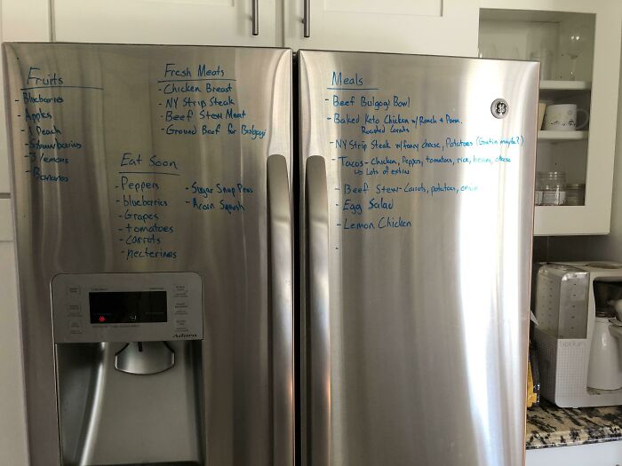 Dry Erase Marker On The Fridge Was A Game Changer For Me. It Saves Me So Much Food. It Also Makes It Easier To Just Pick A Weeknight Meal, Instead Of Endlessly Scrolling Through Recipes