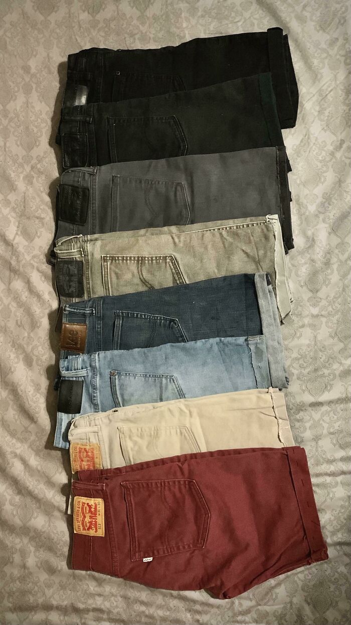 Every Pair Of Jeans That Start To Wear Out Become Jorts In This Household