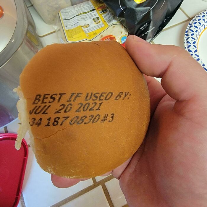 Why Stamp The Expiration Date On The Bag When You Can Just Mark The Bun Directly?