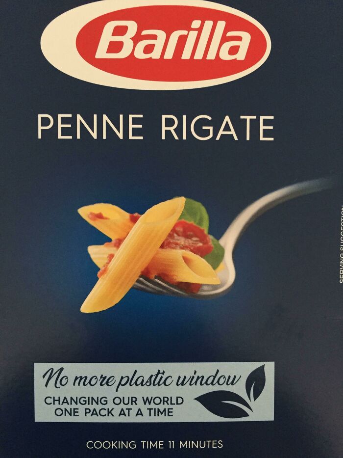 Italian Brand Barilla Removed The Plastic Window From Their Boxes (UK)