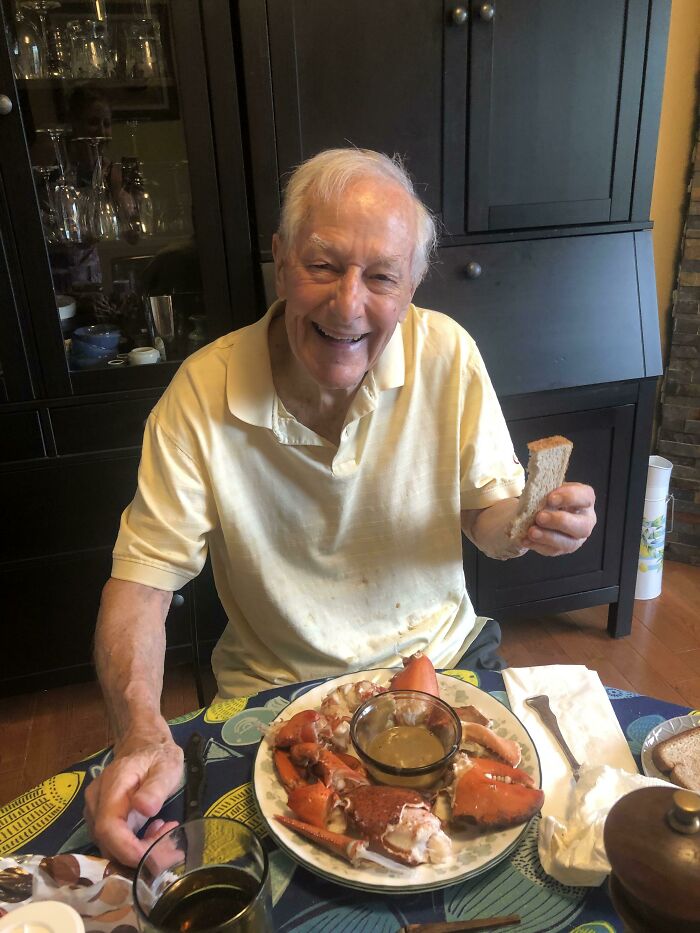 Lobster Dinner For My Dad's 94th Birthday And Father's Day