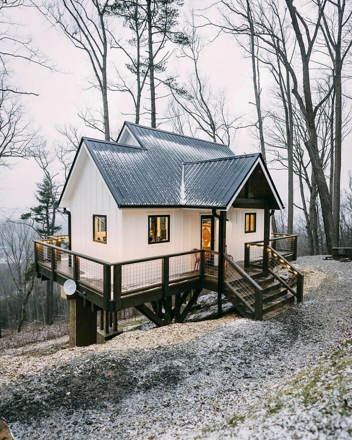 Esta cabaña en Asheville, Carolina del Norte