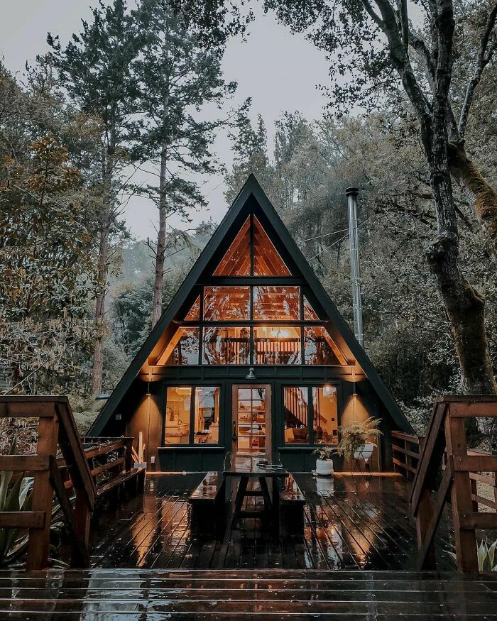 Esta cabaña en Inverness, California