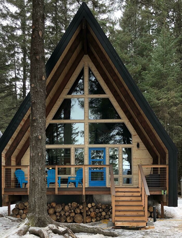 My Little Cabin In Alaska. It’s 2 Days Old. Using It For Nightly Rentals (I’m Living In A Dry Cabin) And Hope One Day I’ll Be Able To Call This Home