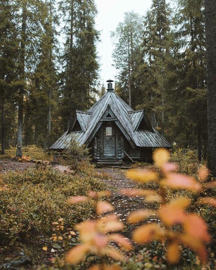Esta cabaña en Finlandia