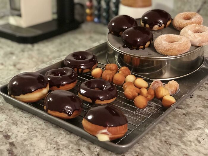 My Son Is Allergic To Diary And Wanted To Try A Donut, So I Made Him Dairy Free Donuts