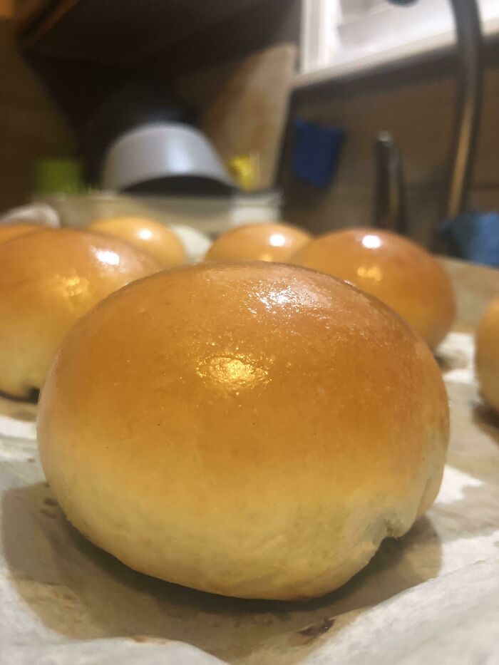 First Attempt At Burger Buns. Very Happy With The End Result