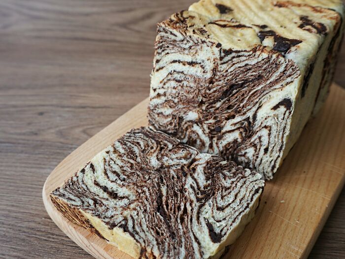 Pan marmolado de chocolate