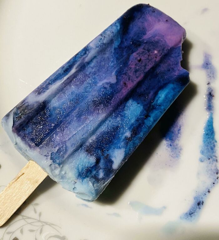 Blueberry And Lavender Cream Galaxy Pop! Super Excited About My First Batch