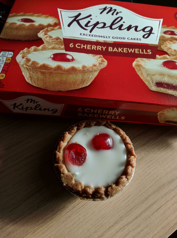 Cherry Bakewell With Two Cherries. Life Is Better Now