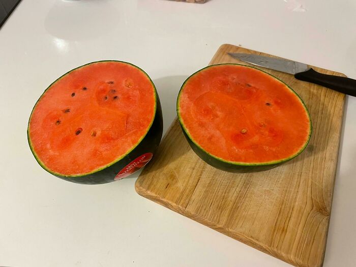 The Flesh To Rind Ratio Of This Watermelon