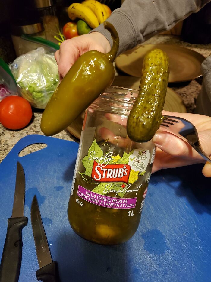 My Sister Found A Full Jalapeno In Her Pickle Jar