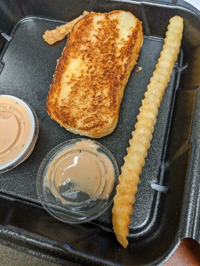 This Impressively Long Fry. Bread For Scale