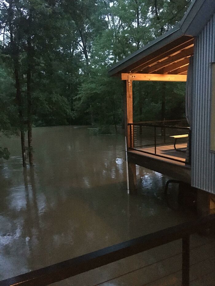 Parked My Jeep Under The Porch To Keep It Out Of The Weather
