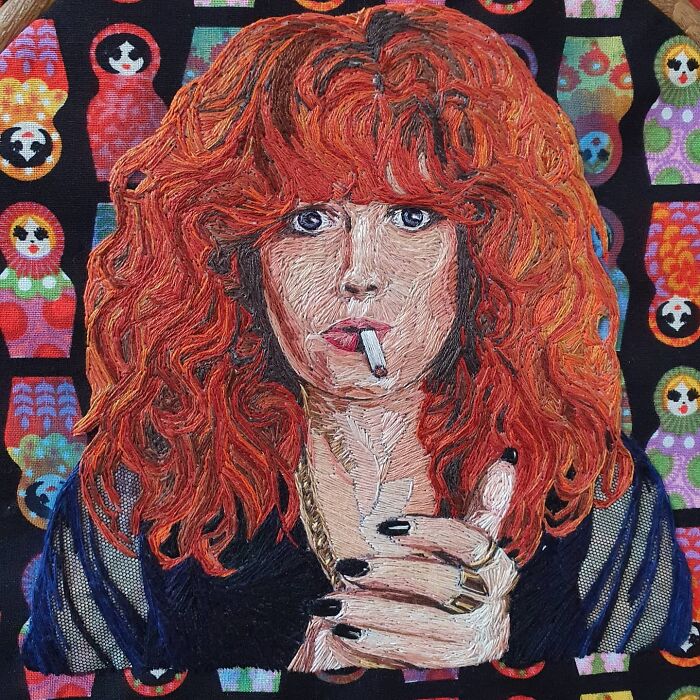 All Finished. Natasha Lyonne In Role As Nadia Vulvokov From "Russian Doll." 40ish Hours Of Stitching, Mostly Consumed By Her Amazing Hair