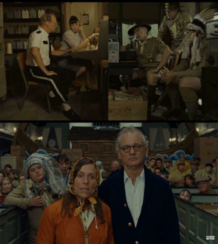 In Moonrise Kingdom (2012), The Indian Chief Khaki Scout Is Played By Cooper Murray, Real-Life Son Of Bill Murray, In His Only Credited Feature Film Role