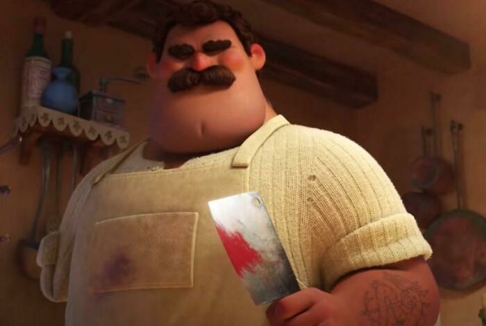 The Reason Why The Dad In Pixar's Luca (2021) Only Has One Arm Is Because Considering That The Movie Is Set In Italy In 1950, Disney Needed An In-Universe Reason As To Why He Didn't Fight For Benito Mussolini In WWII
