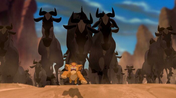 In The Lion King (1994) They Used Wildebeests Instead Of Bisons For The Stampede Because The Name Bison (Bye Son) Was Going To Spoil What Happens Next