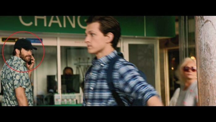 In Spider (Hyphen) Man: Far From Home (2019), Jake Gyllenhal Can Be Seen In The Background Of Several Scenes. He Wasn’t Meant To Be There And Later Admitted He Just Enjoys Stalking Tom Holland