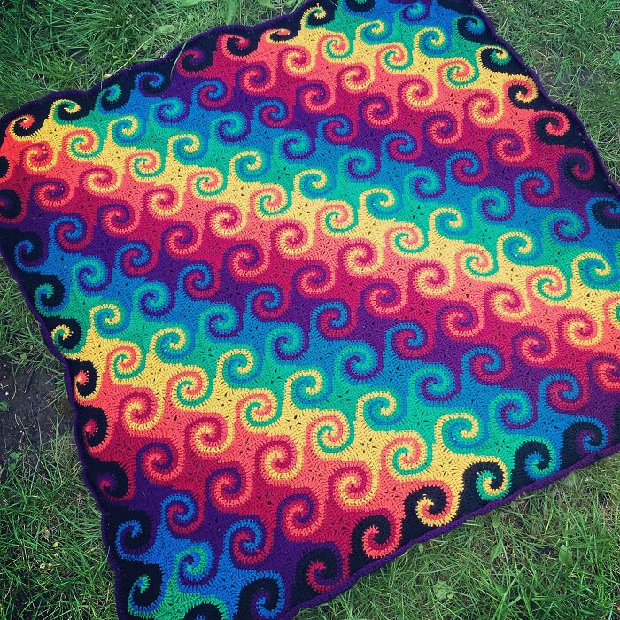 Really Loved Making This Rainbow Galaxy Blanket!