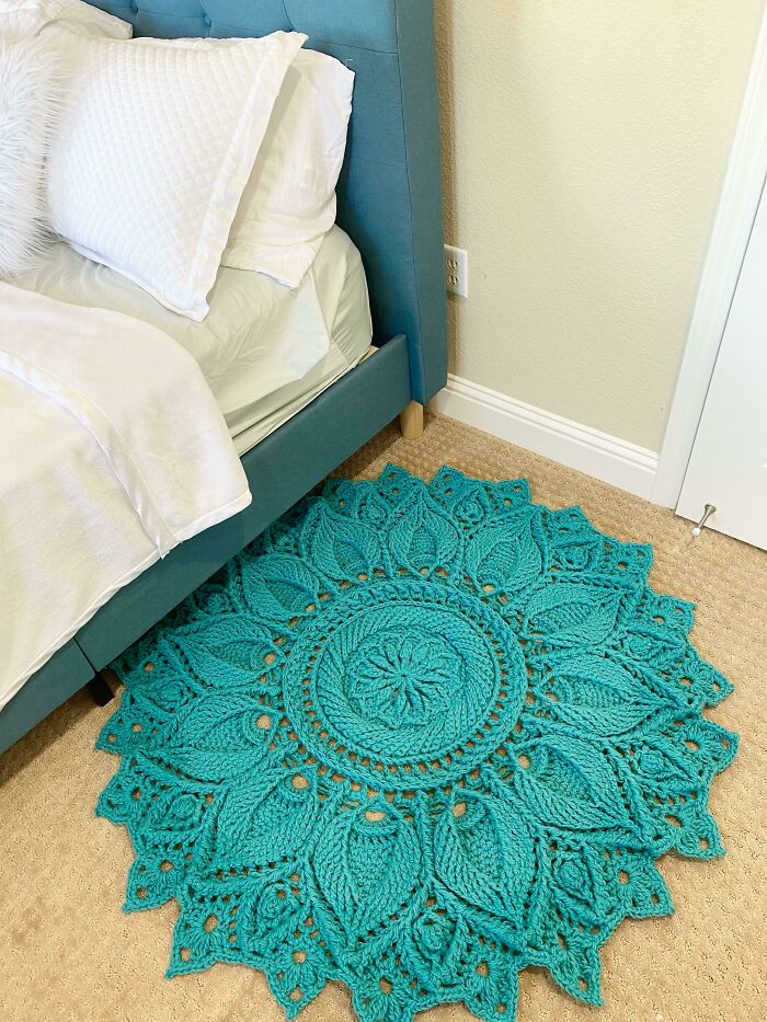 Finished My First Big Project! Ulita Doily Rug